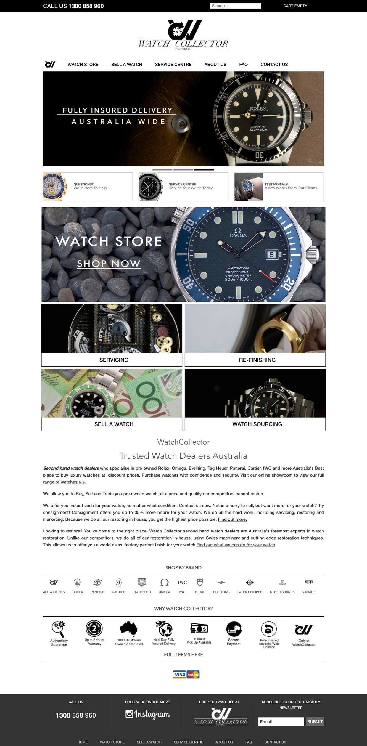 The old Watch Collector website, February 2026