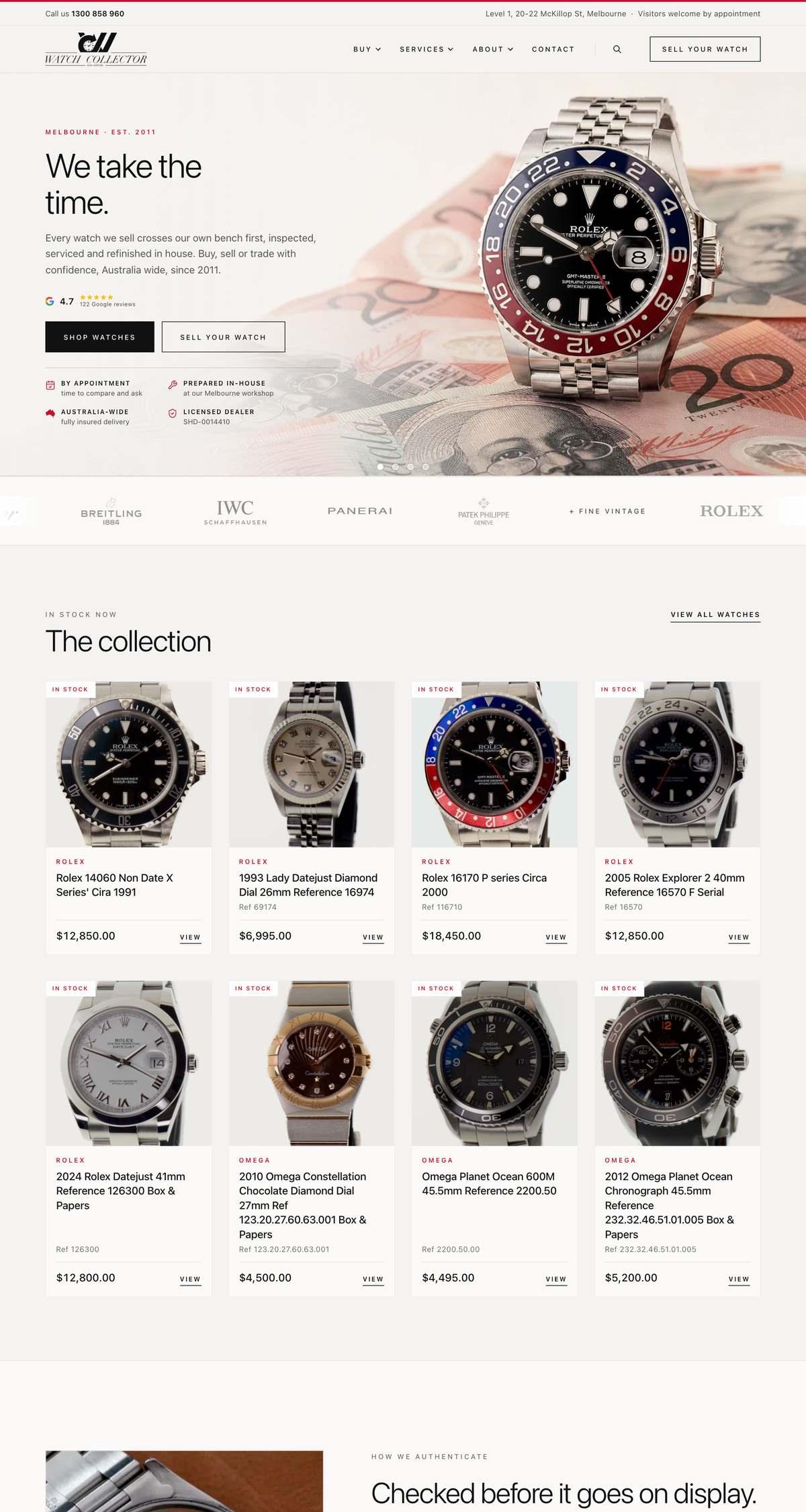 The Watch Collector website